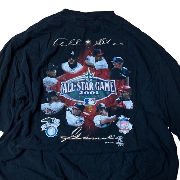 Vintage VTG Seattle All Star Game Alex Rodriguez Jeter Ichiro T Shirt XL - Picture 2 of 5